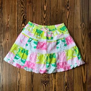 Lilly Pulitzer White Tag Paradise Patch Skirt